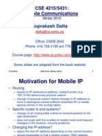 CSE 4215/5431: Mobile Communications: Suprakash Datta