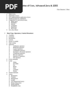 Core Advanced Java & J2EE Syllabus