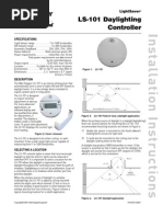 LS 101 Daylighting Controller Cut Sheet