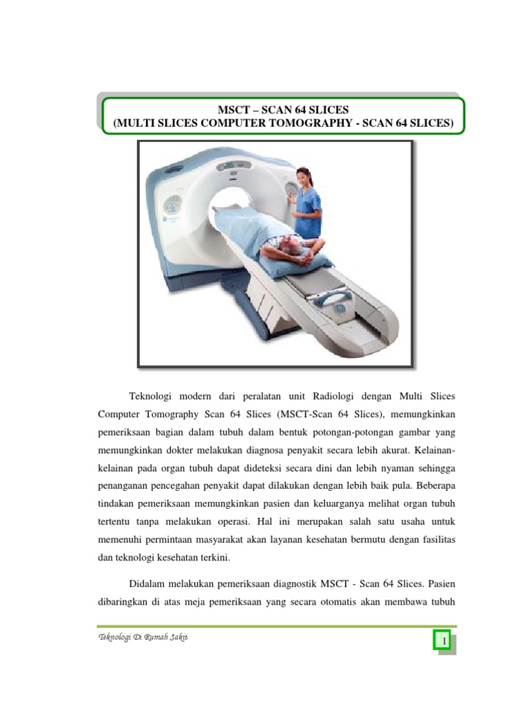 Manfaat dan Kelebihan MSCT Scan | PDF | Sains & Matematika