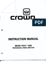 Crown MicroTech 1000