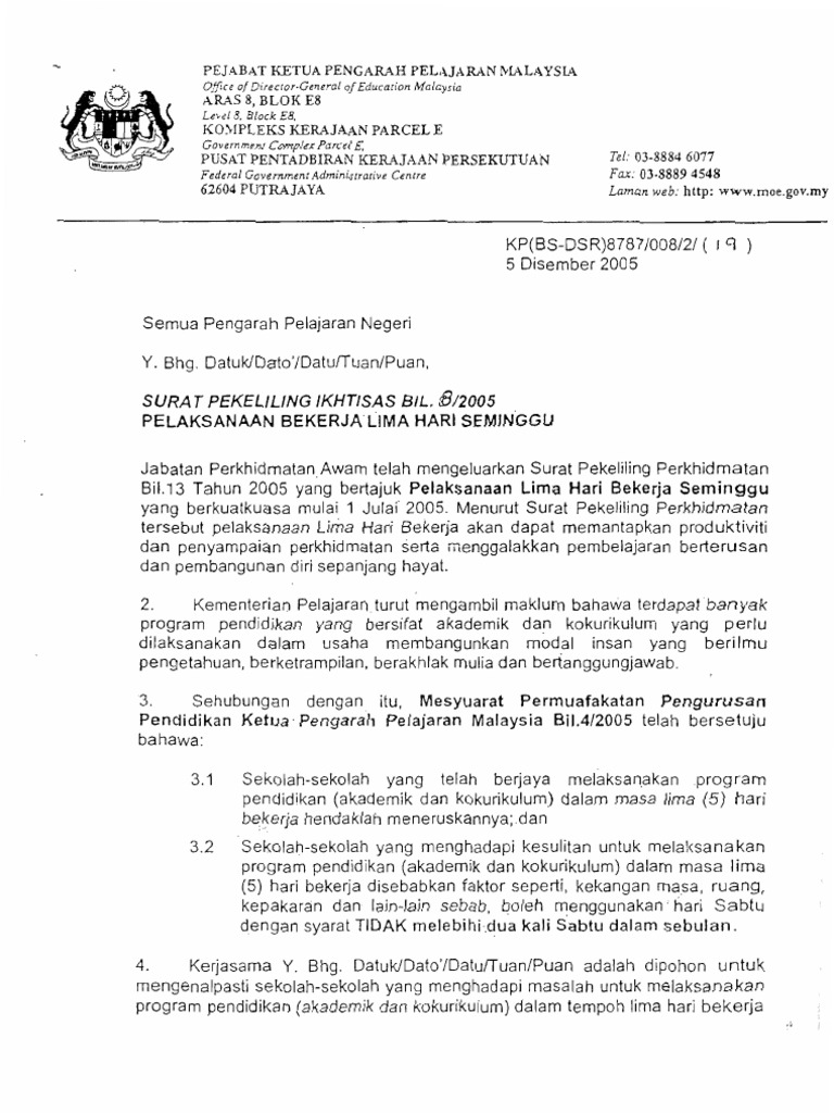 Surat Lantikan Jawatankuasa Sekolah