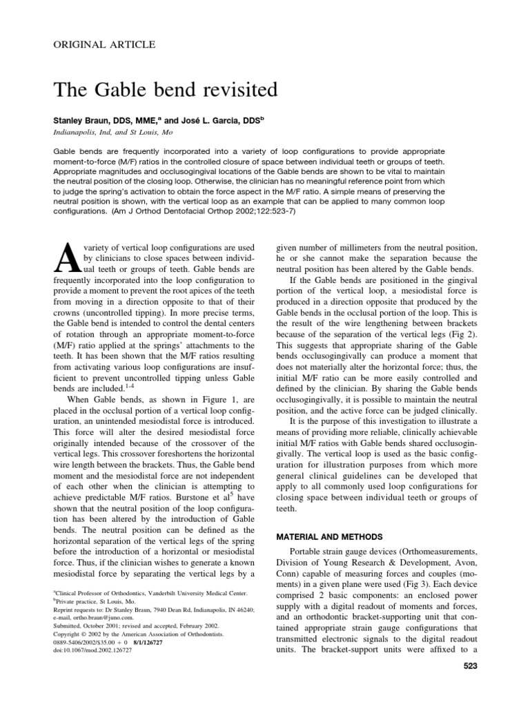 2002_Braun, S_The Gable Bend Revisited Orthodontics Nature