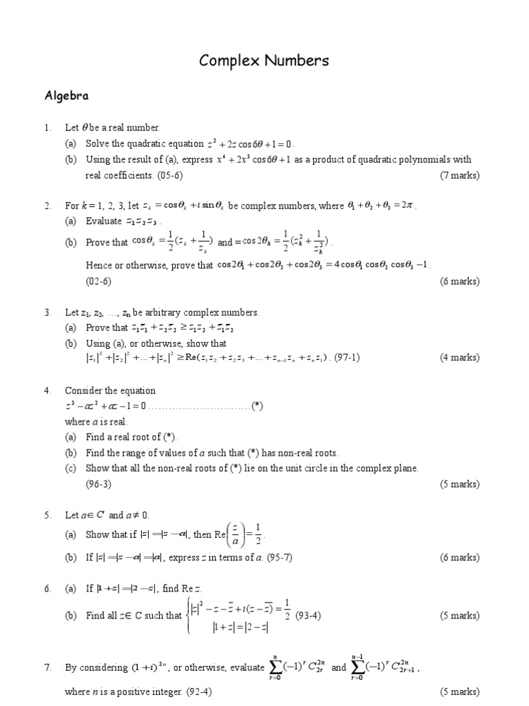 Complex Trigonometric Functions Complex Number