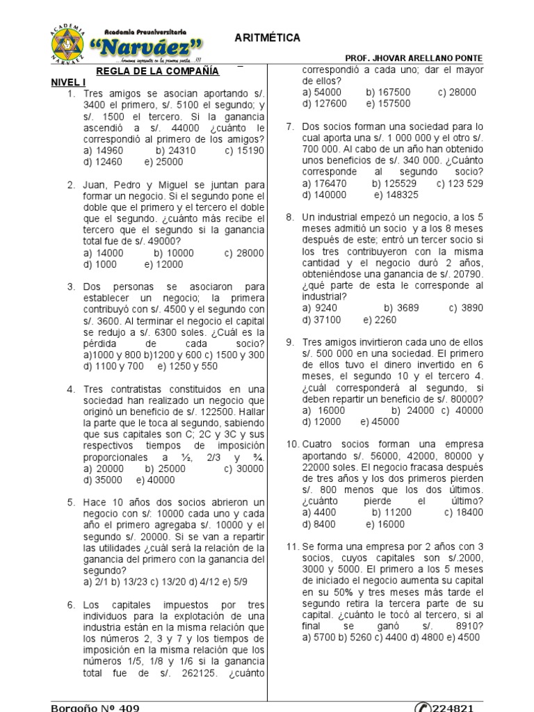 Regla de La Compa+ Ia | PDF | Enseñanza de matemática | Science