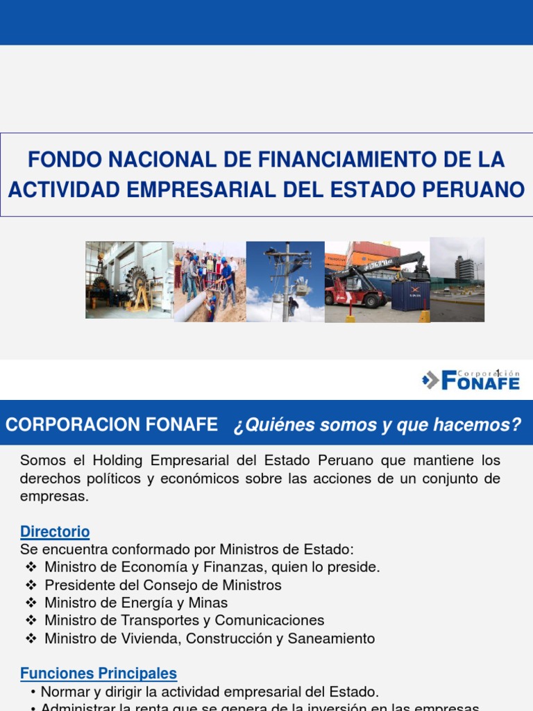 FONAFE | PDF | Videoconferencia | Presupuesto