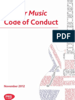 PRS for Music Code of Conduct Nov 2012