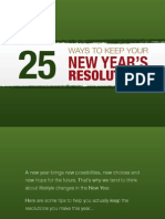 25 Ways to Keep Your New Years Resoultions