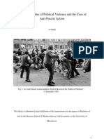 On The Principles of Political Violence and The Case of Anti-Fascist Action