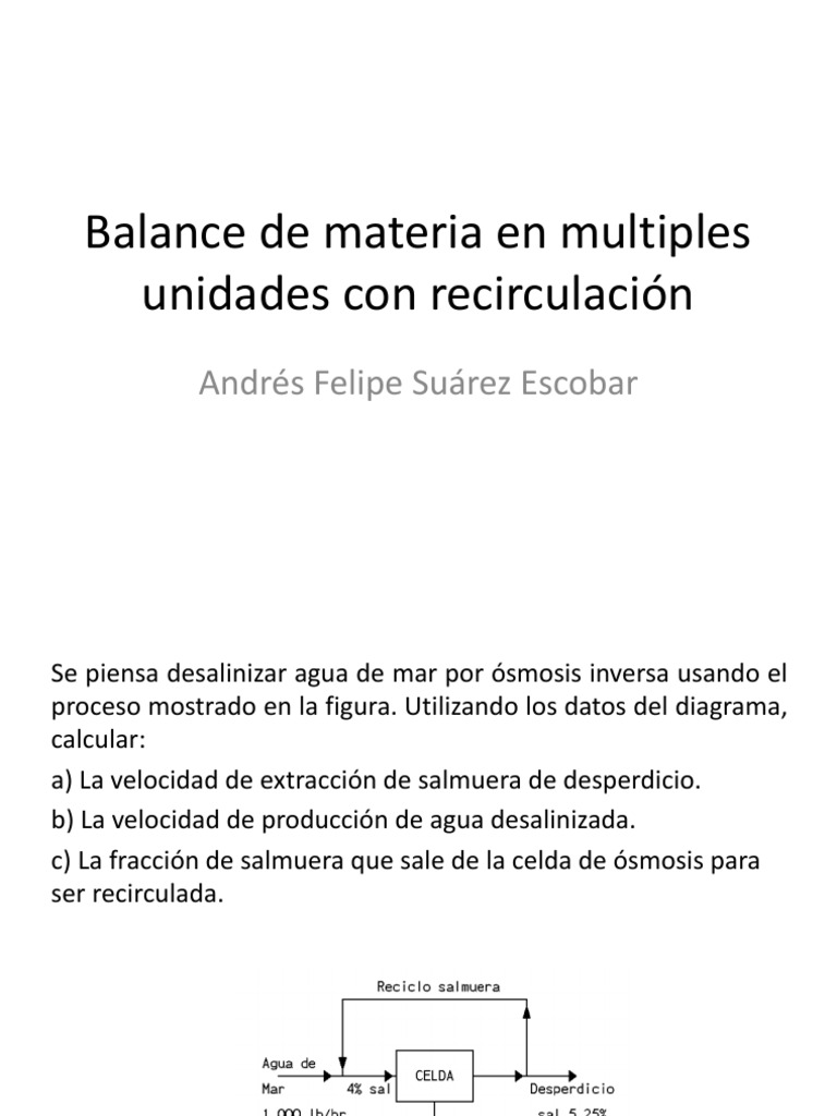 88794481 Balance de Materia Con Recirculacion Química