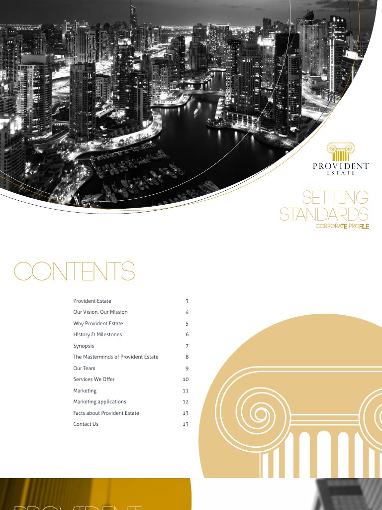 Provident Real Estate Dubai Corporate Brochure PDF Property