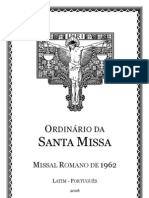 Missal 1962 Ordinario Santa Missa
Missal Romano