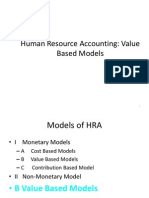 HRA Models - Value Based Models