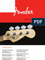 Owner'S Manual: For Fender Bass Guitars