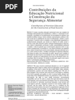 Contribuições da educação nutricional