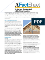 Sheet: Reducing Falls During Residential Construction: Working in Attics