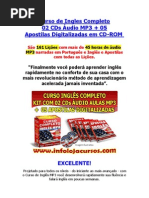 Curso de Ingles Completo Em MP3 + Apostilas