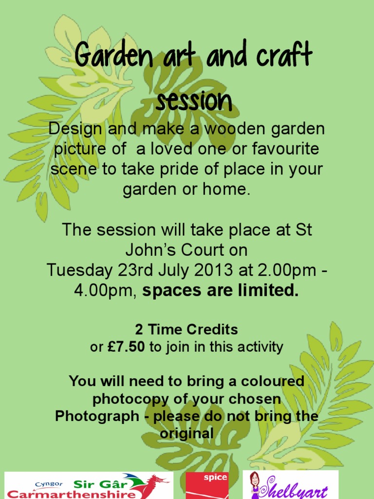 Wooden Garden Art Workshop | PDF