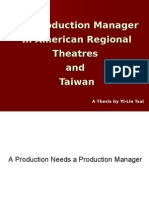 The Production Manager in American Regional Theatres and Taiwan