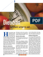 Dietician: Tell Them What To Eat..