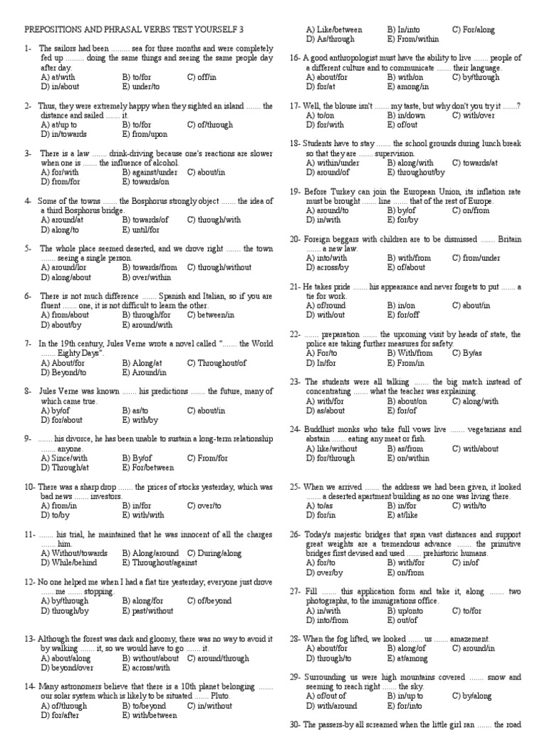 ELS16 Test Yourself 3 | PDF