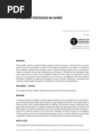 o fazer do psicólogo na saúde