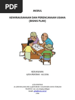 Download Modul Kewirausahaan Dan Bisnis PLan by Agus Saepuloh SN154249669 doc pdf