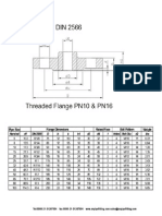 DIN 2566 Threaded Flange PN10 and PN16