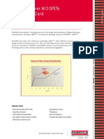 Fairchild Power Mosfets Qfet Line Card: Improved Gate Charge Characteristics