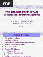 Download INDIKATOR - KESEHATANppt by Eky Susilowati SN154267832 doc pdf