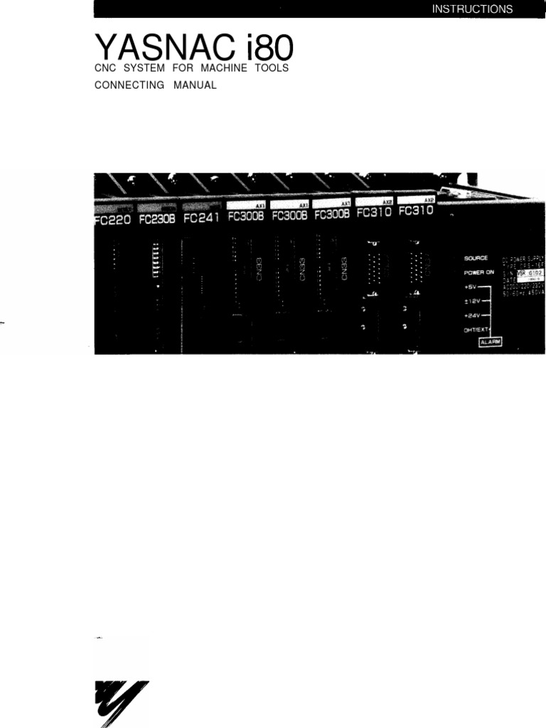 Yasnac I 80 Manual Heat Exchanger Numerical Control