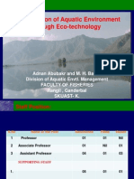 Improvisation of Aquatic Environment Through Eco-Technology