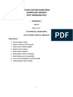 Senarai Kumpulan Taddarus 2012
