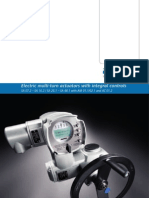 Electric multi-turn actuators integral controls