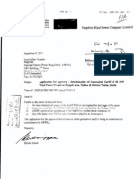 Tariff Petition of Sapphire Wind Power Company