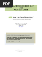 Dat Examinee Guide 2009