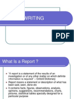 Report Writing