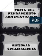 Historia Del Pensamiento Administrativo