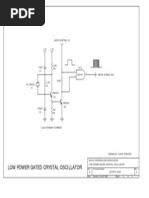 Low Power Gated Crystal Oscillator