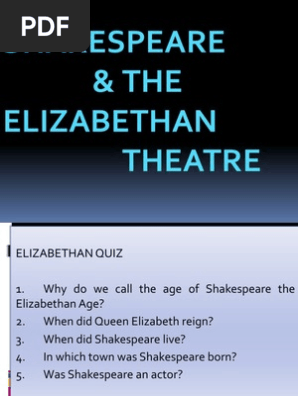 Elizabethan Theatre