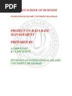 Download Dbms Project by Aamir Hayat SN15431281 doc pdf