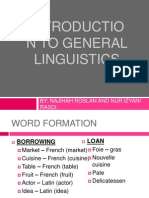 Introduction To General Linguistics