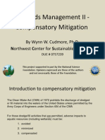 Wetlands Management i i Compensatory Mitigation