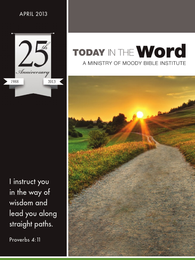 Today in The Word 04-2013 PDF | PDF | Book Of Proverbs | Wisdom
