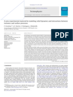 A New Experim Material For Modeling Relief Dynamics and Interact Betw Tectonics and Surface Processes