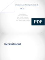 Recruitment, Selection and Compensation of BRAC