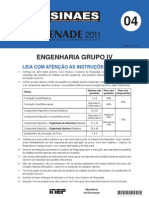 ENGENHARIA - GRUPO - IV Prova PDF