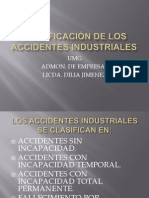 CLASIFICACIÓN DE LOS ACCIDENTES INDUSTRIALES