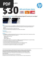 HP q3 $30 Gift Card Rebate - Solidia, Inc.