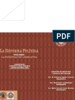 Libro - Reforma Politica Visto Desde La Investigación Legislativa